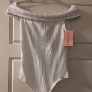 Missguided white rib bodysuit